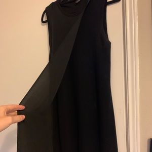 Theory knot and chiffon dress